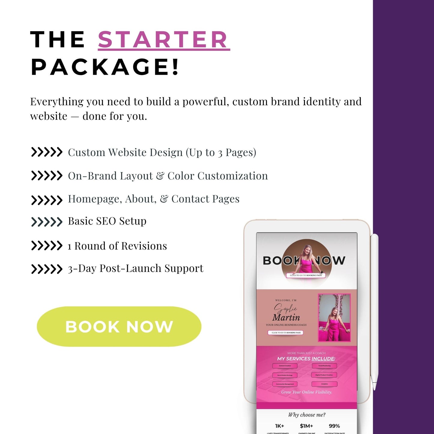 Starter Site Package Inquiry (Perfect for new brands)